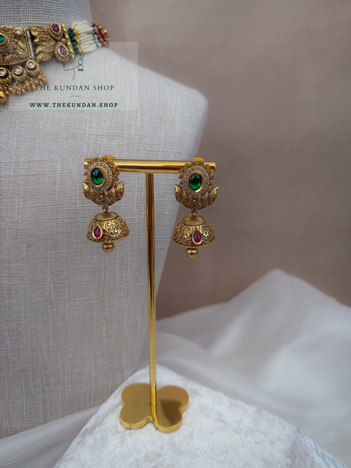 Unspoken // Pink &amp; Green Necklace Sets THE KUNDAN SHOP 