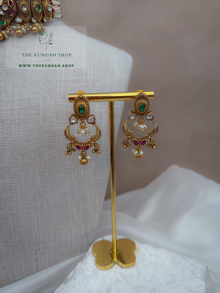 No Notes // Pink &amp; Green Necklace Sets THE KUNDAN SHOP 