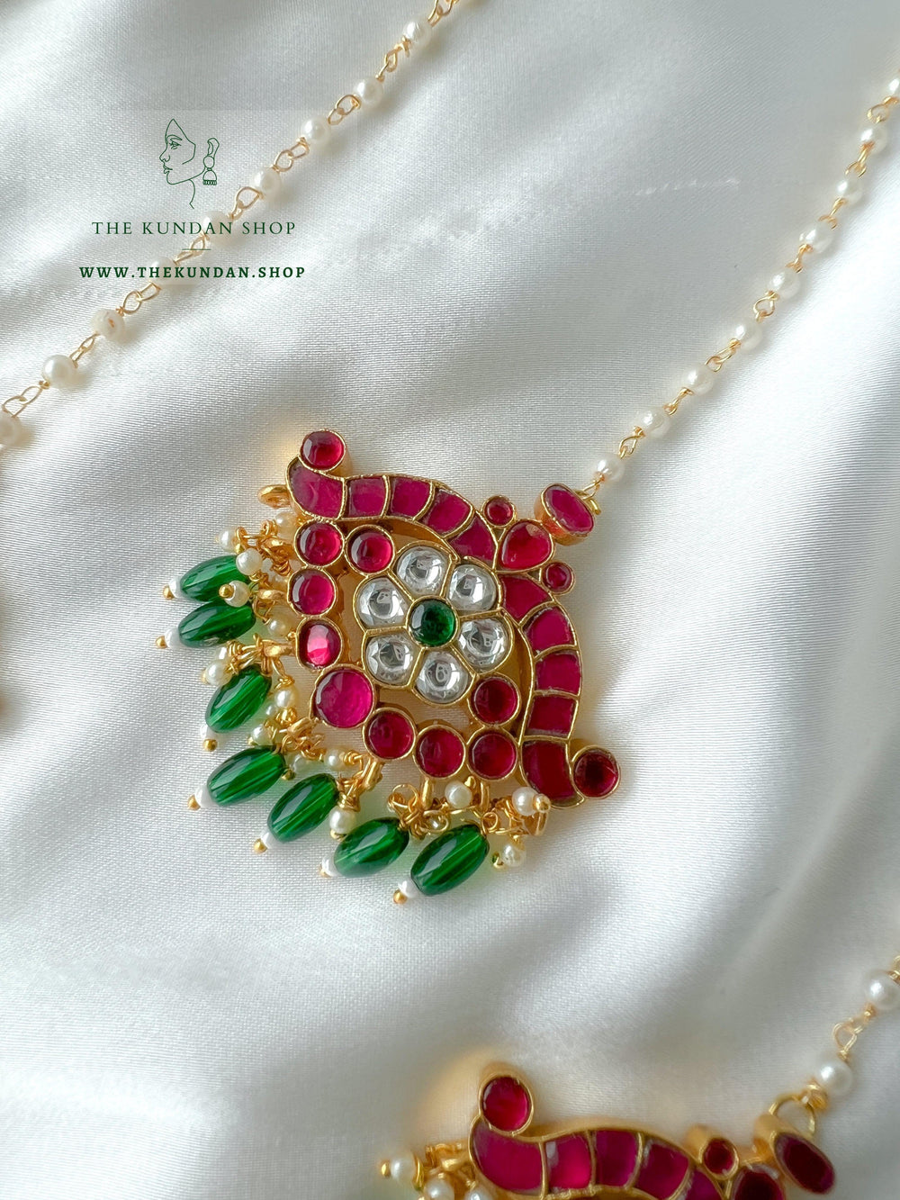 Believe in Pink Tikka Maangtikka THE KUNDAN SHOP 
