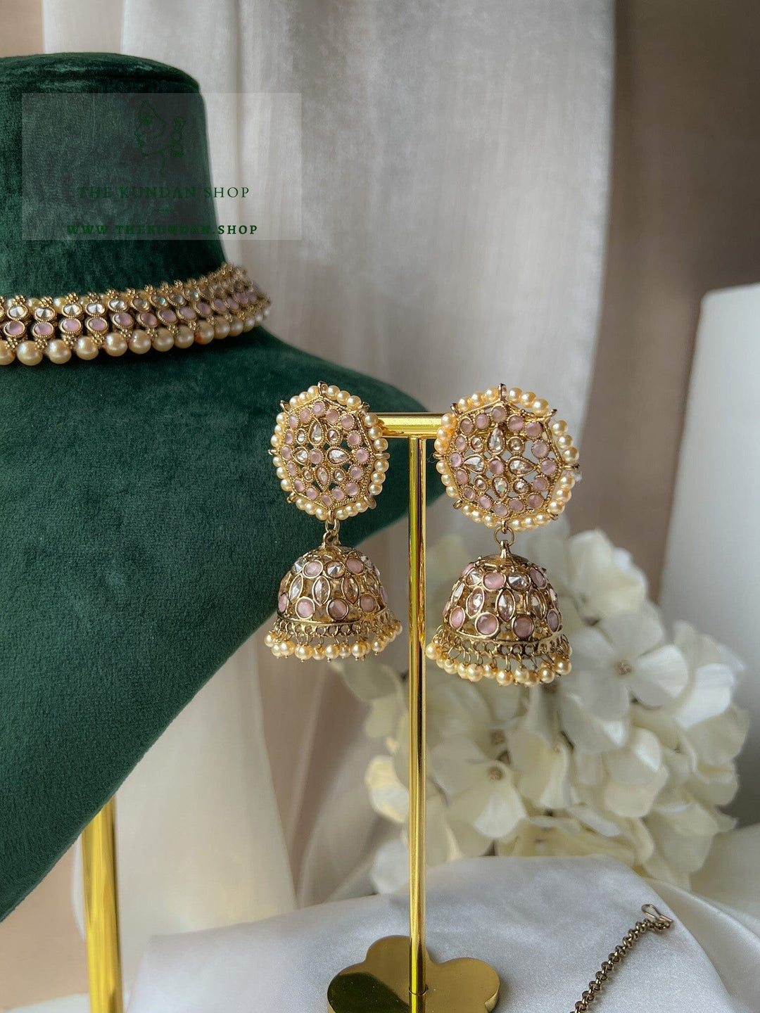 Raised in Pink Necklace Sets THE KUNDAN SHOP 