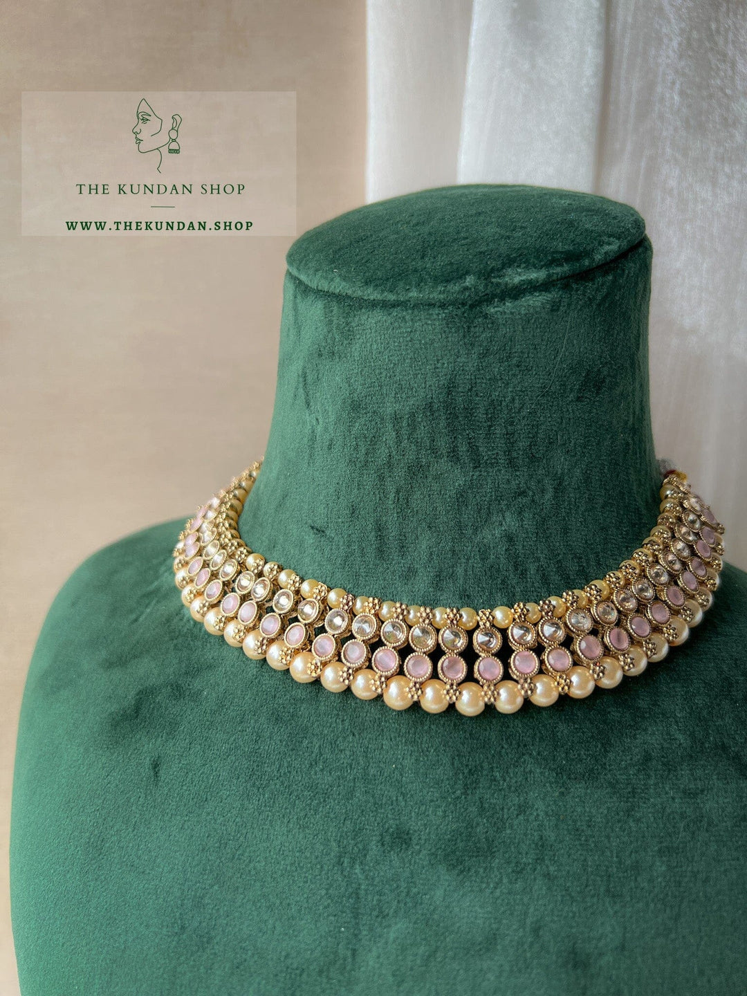 Raised in Pink Necklace Sets THE KUNDAN SHOP 