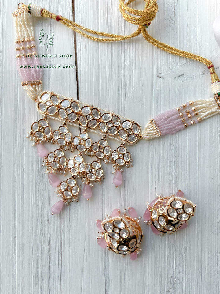 Kundan Drops in Pink Necklace Sets THE KUNDAN SHOP 