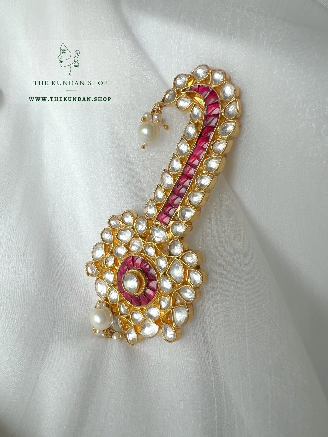 Pink Kundan Kalgi Kalgi THE KUNDAN SHOP 