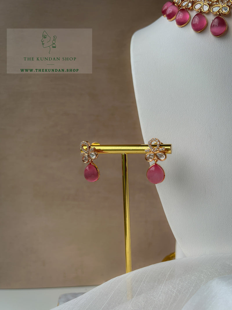 Hopeless Romantic in Pink Necklace Sets THE KUNDAN SHOP 