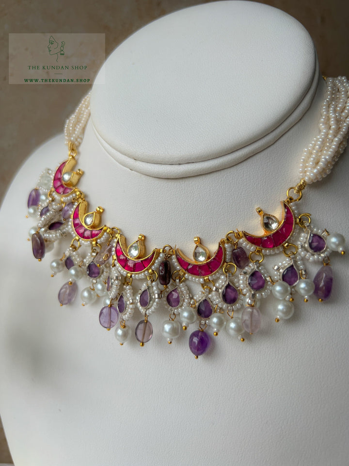 Explore in Purple Necklace Sets THE KUNDAN SHOP 