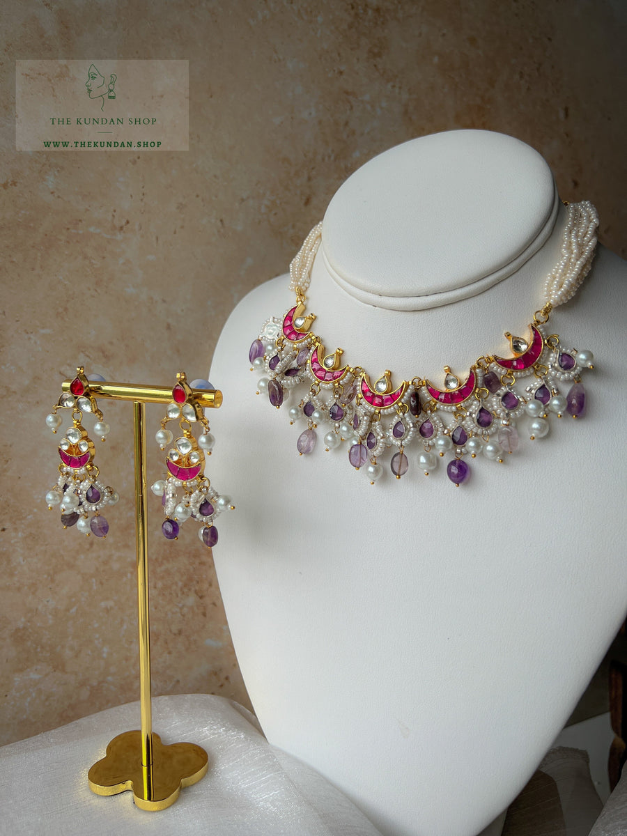 Explore in Purple Necklace Sets THE KUNDAN SHOP 