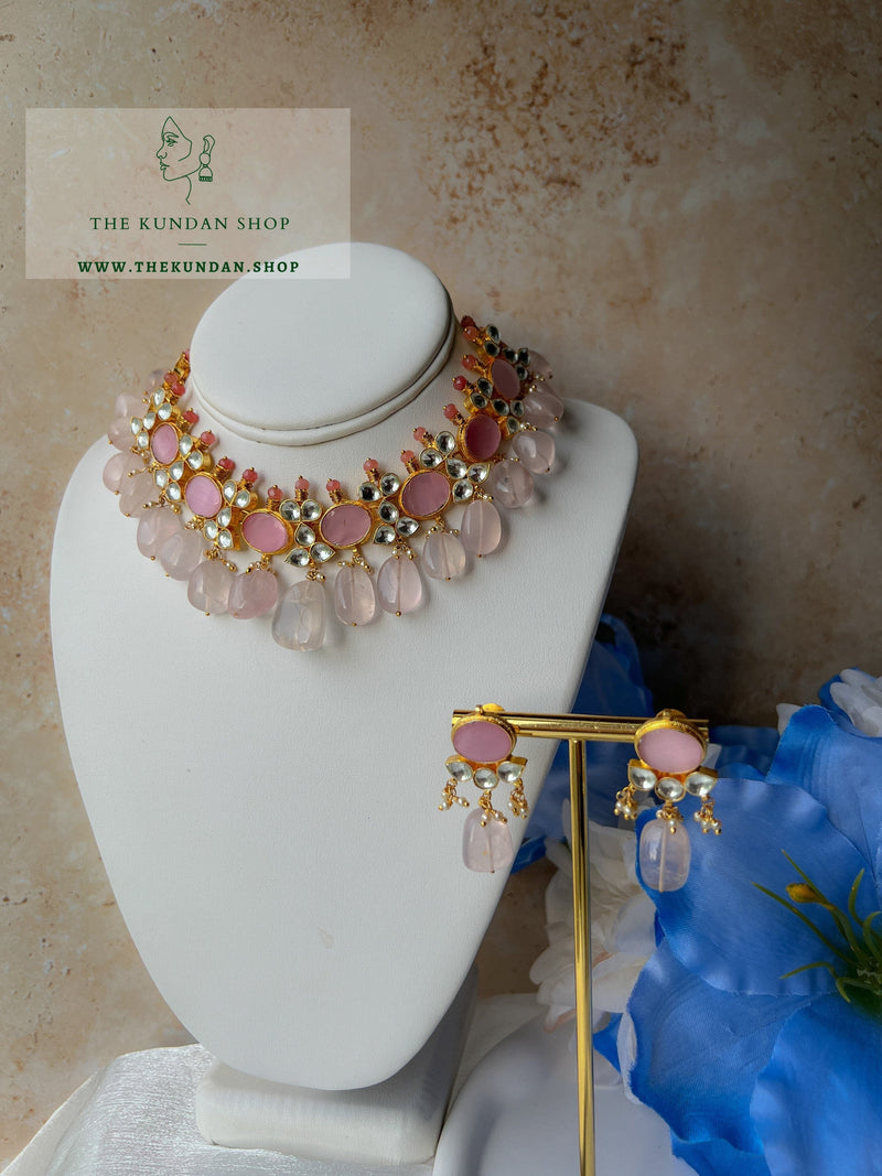 Oasis Kundan in Pink Necklace Sets THE KUNDAN SHOP 