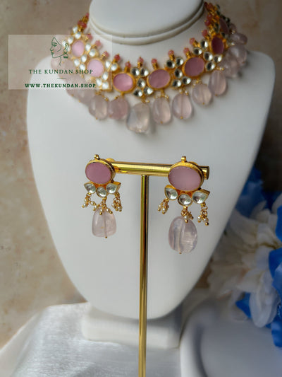 Oasis Kundan in Pink Necklace Sets THE KUNDAN SHOP 