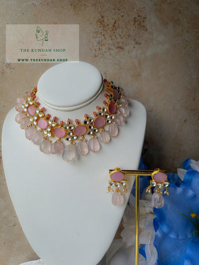 Oasis Kundan in Pink Necklace Sets THE KUNDAN SHOP 