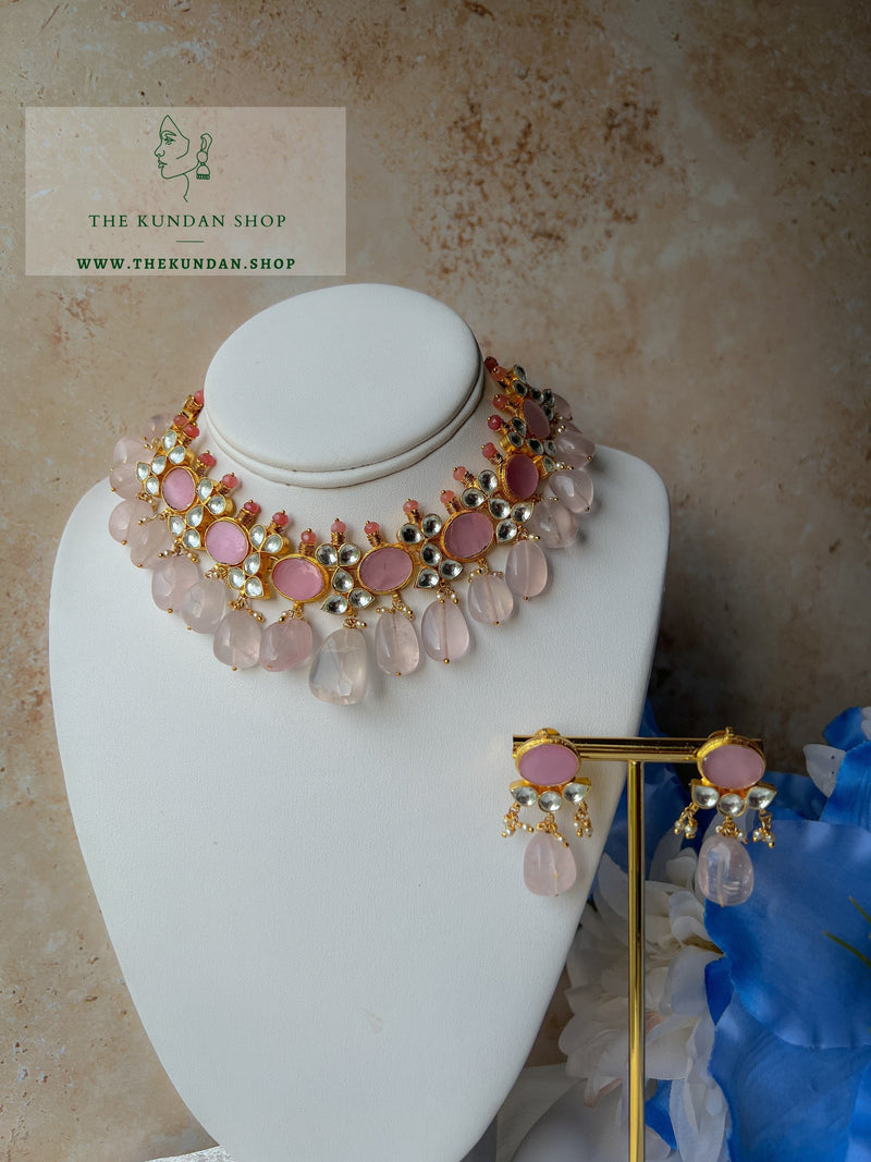 Oasis Kundan in Pink Necklace Sets THE KUNDAN SHOP 
