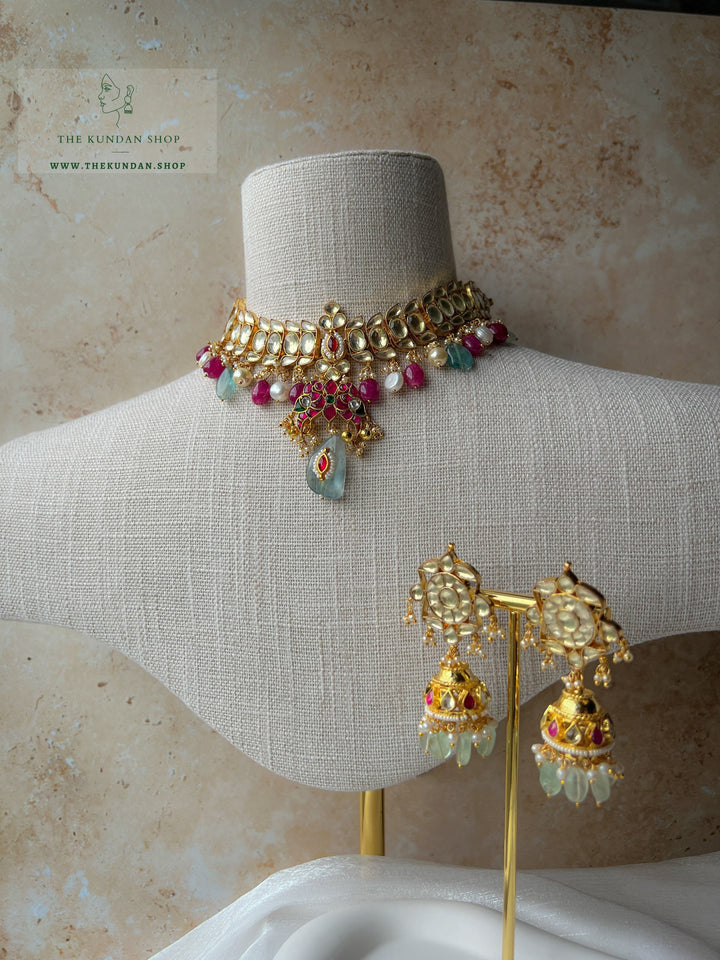 Luminous Kundan in Pinks Necklace Sets THE KUNDAN SHOP 