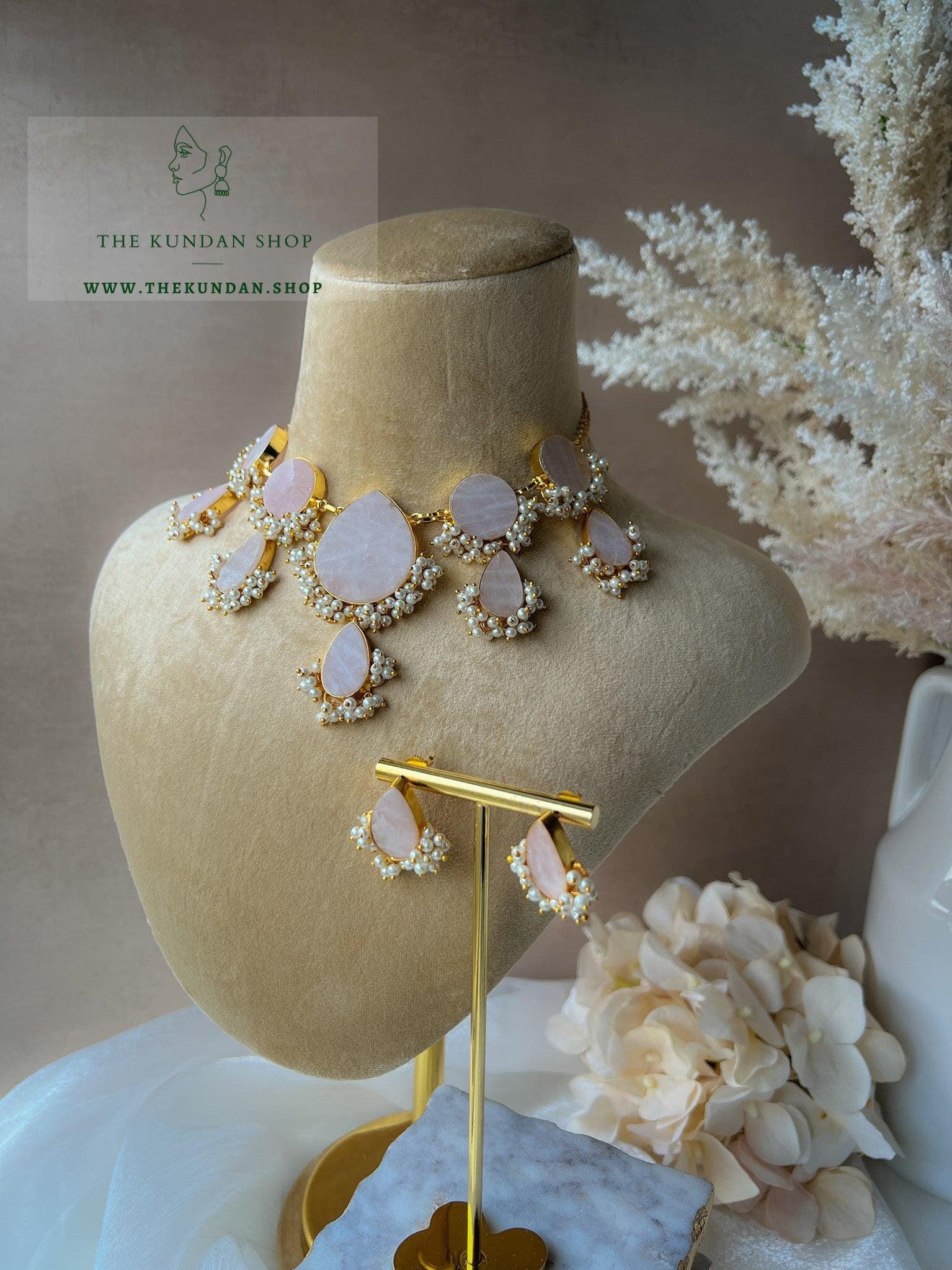The Perfect Line in Pink 2.0 Necklace Sets THE KUNDAN SHOP 