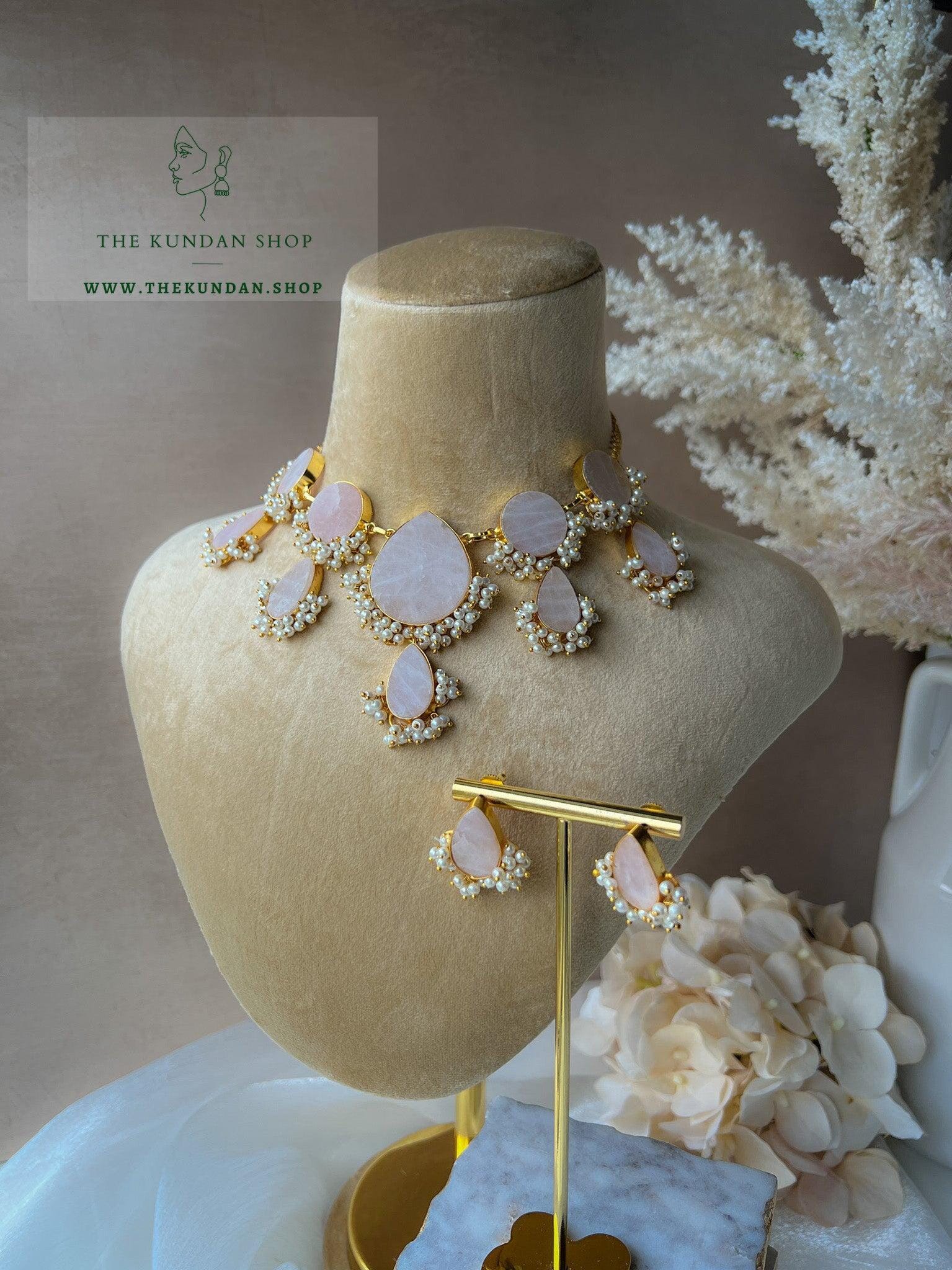 The Perfect Line in Pink 2.0 Necklace Sets THE KUNDAN SHOP 