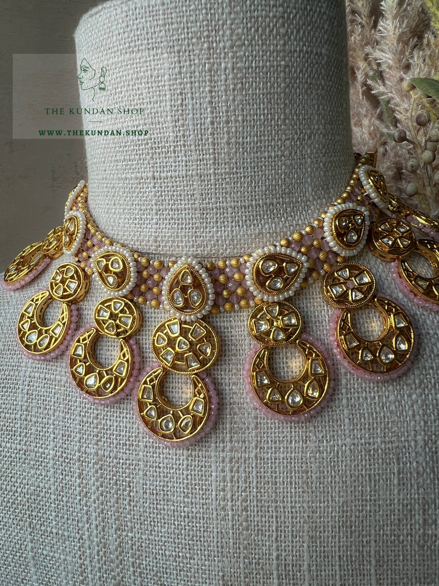 Patience in Pink Necklace Sets THE KUNDAN SHOP 