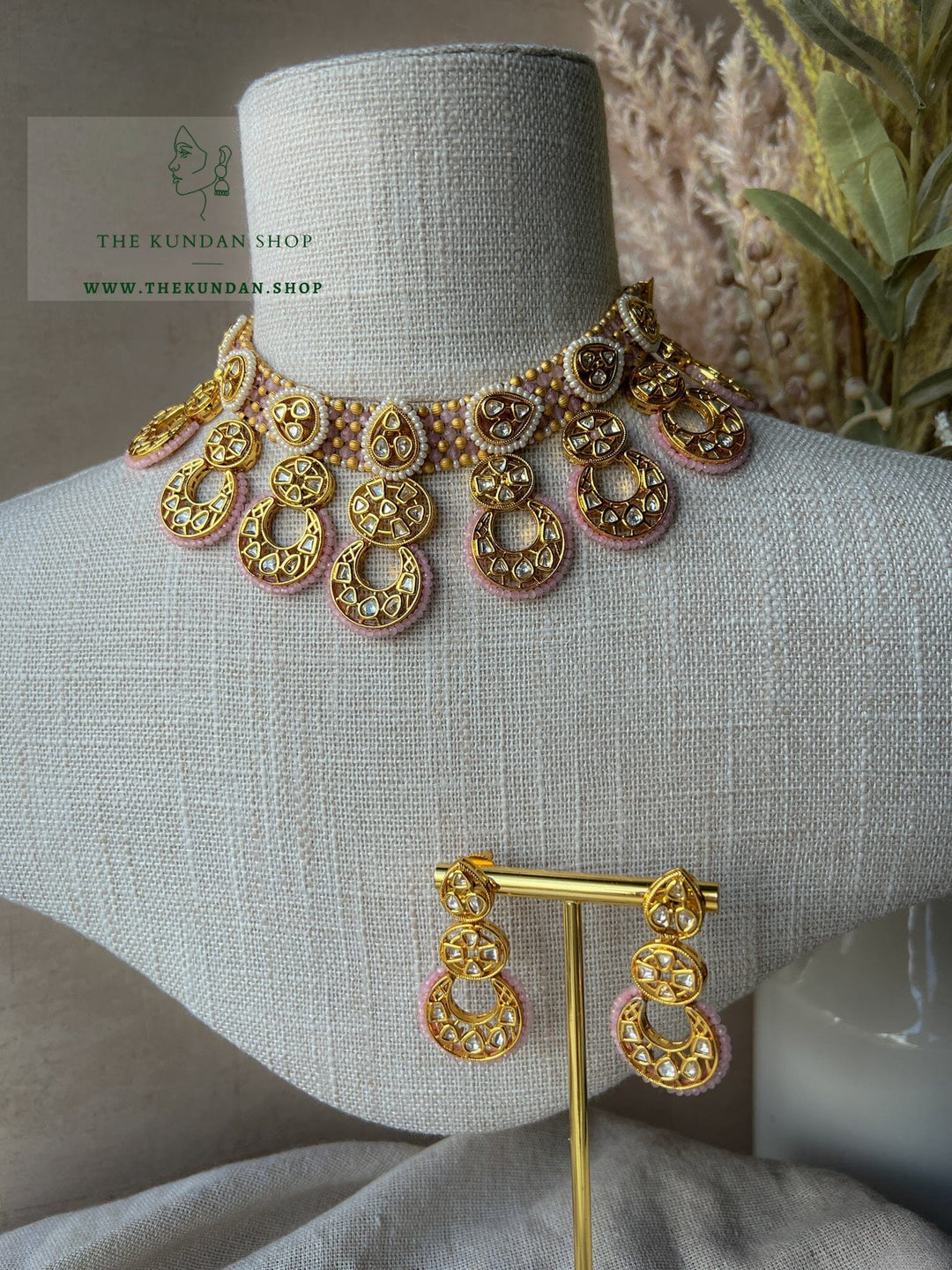 Patience in Pink Necklace Sets THE KUNDAN SHOP 