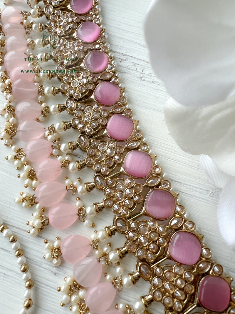 Fall Apart in Pink Necklace Sets THE KUNDAN SHOP 