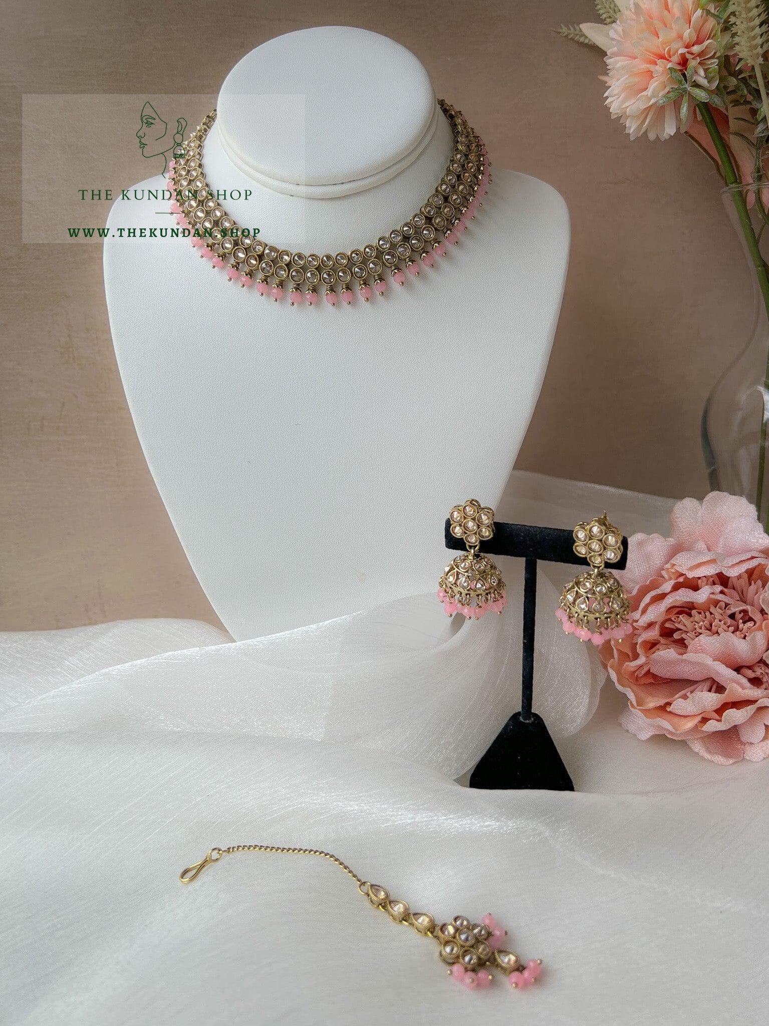 Impress Polki in Pink Necklace Sets THE KUNDAN SHOP 