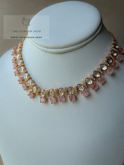 Embellished in Pink Necklace Sets THE KUNDAN SHOP 