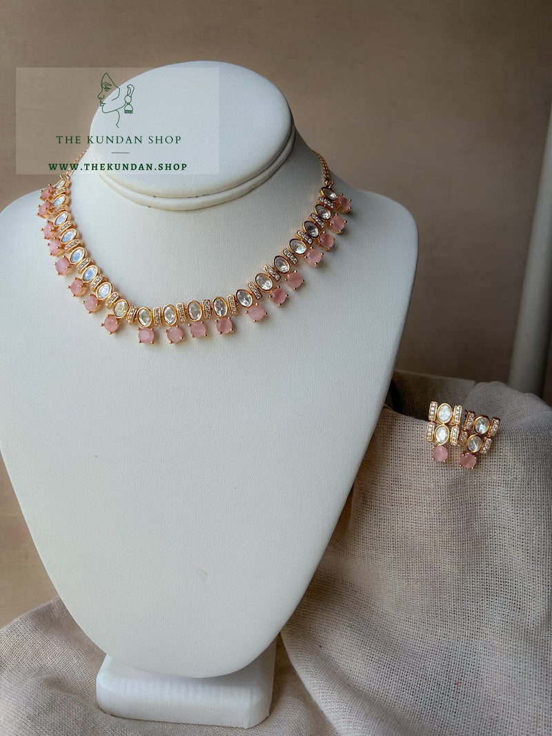 Embellished in Pink Necklace Sets THE KUNDAN SHOP 