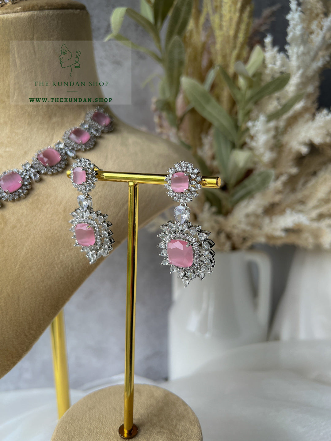 Flattery in Pink Necklace Sets THE KUNDAN SHOP 