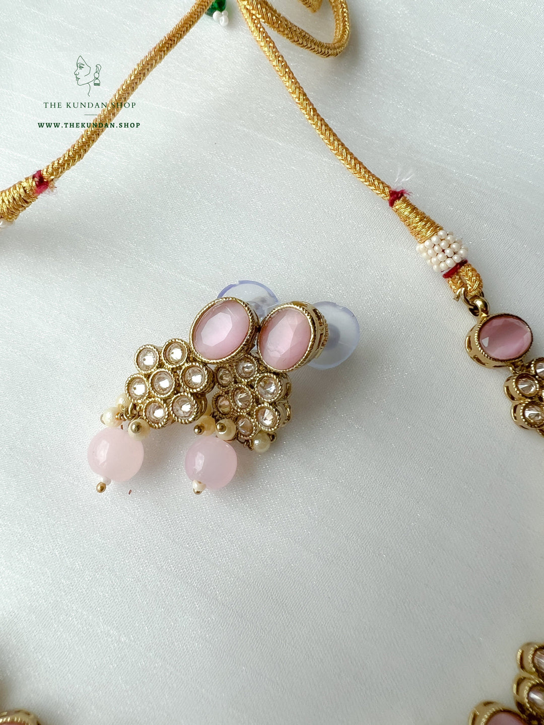 Appease Polki in Pink Necklace Sets THE KUNDAN SHOP 