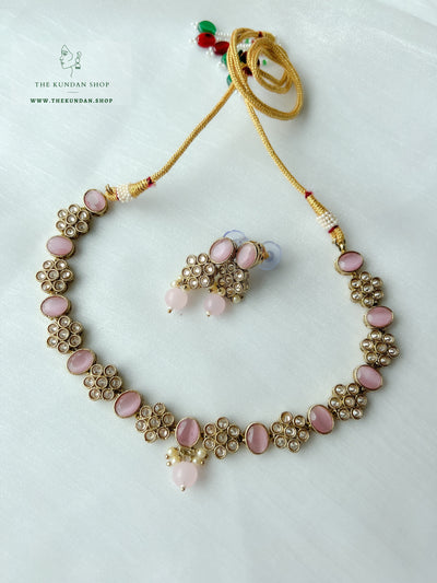 Appease Polki in Pink Necklace Sets THE KUNDAN SHOP 