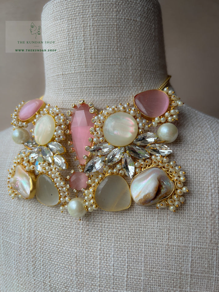 Impeccable Pink & Pearl Necklace Sets THE KUNDAN SHOP 