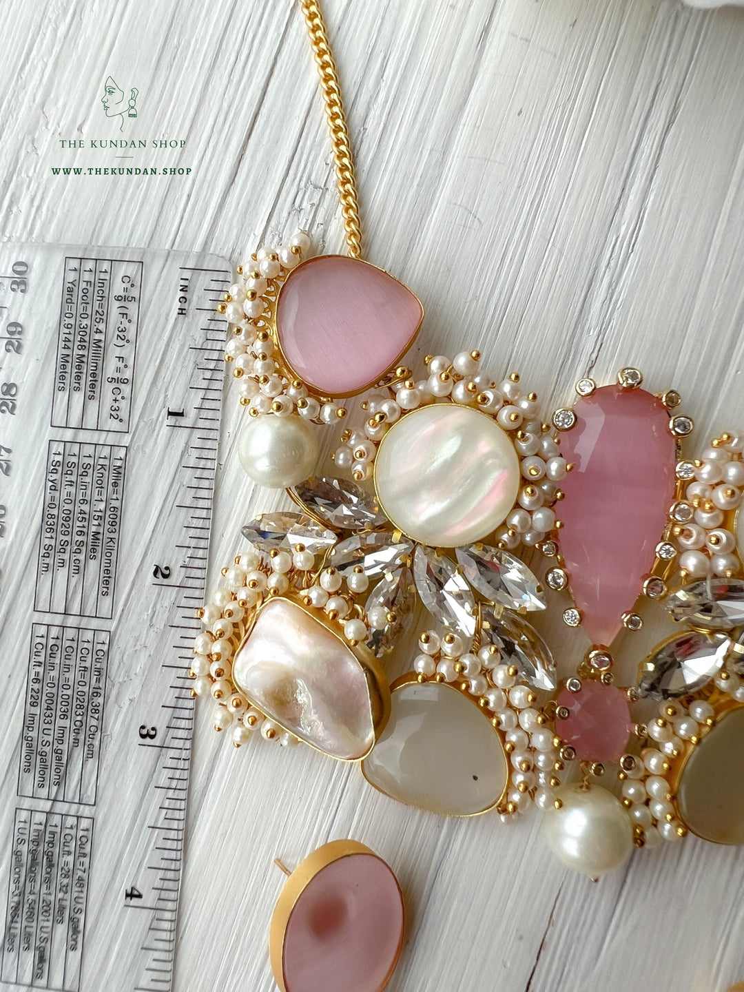 Impeccable Pink & Pearl Necklace Sets THE KUNDAN SHOP 