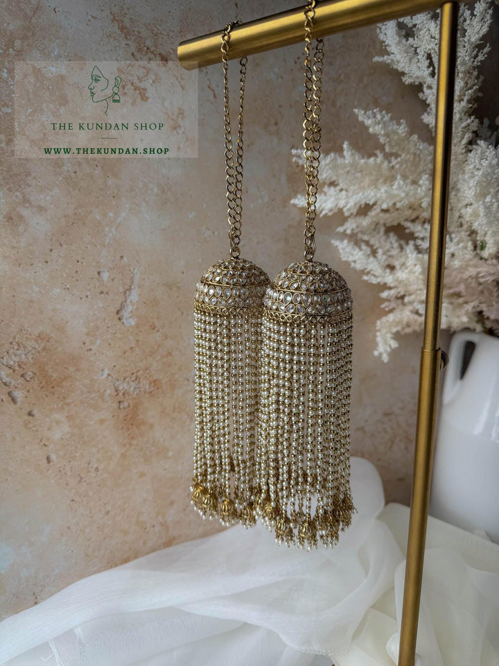 Pearl String &amp; Jhumkis // Kaleeray Kaleeray THE KUNDAN SHOP 