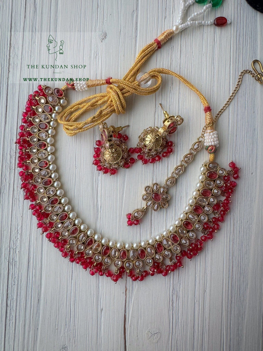 Staying Within Necklace Sets THE KUNDAN SHOP Ruby 