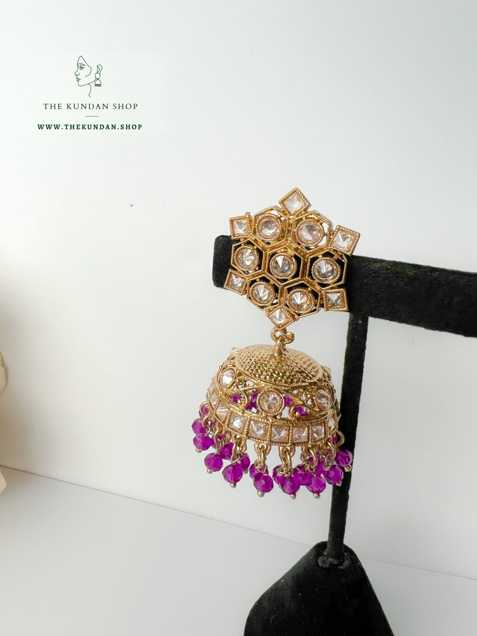 Keeper in Purple Necklace Sets THE KUNDAN SHOP 