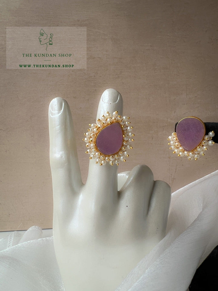 Catching Pearls // Earrings & Ring Earrings THE KUNDAN SHOP 