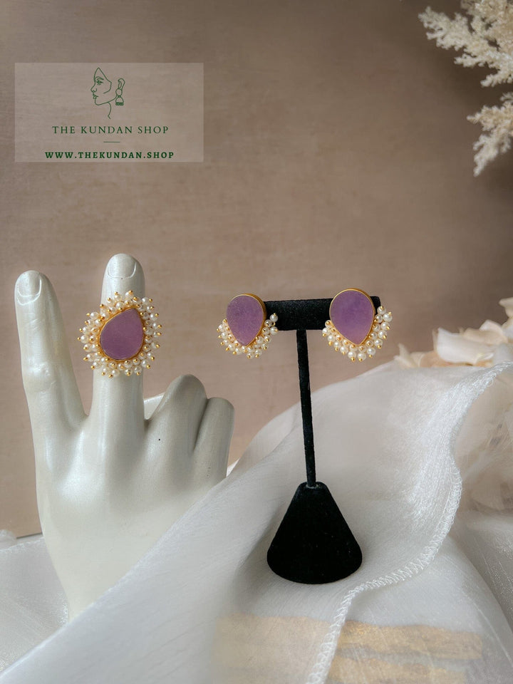 Catching Pearls // Earrings & Ring Earrings THE KUNDAN SHOP 