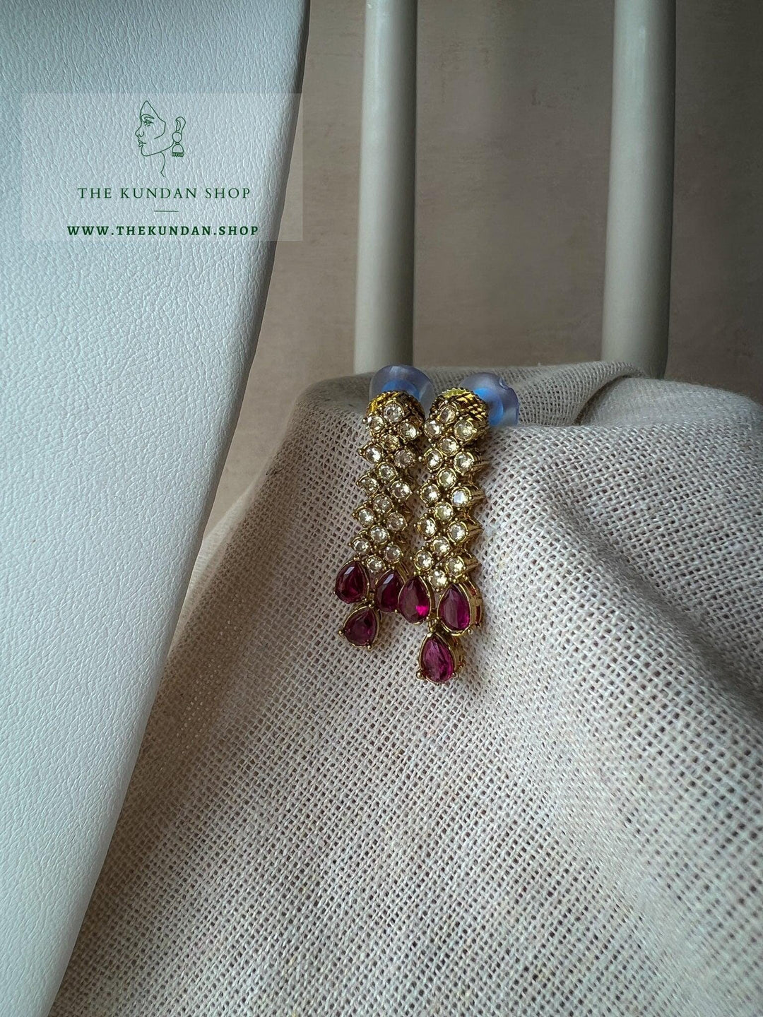 Nominal Polki in Purple Necklace Sets THE KUNDAN SHOP 