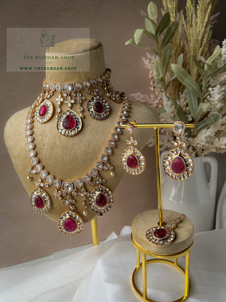 Signature in Red Necklace Sets THE KUNDAN SHOP 