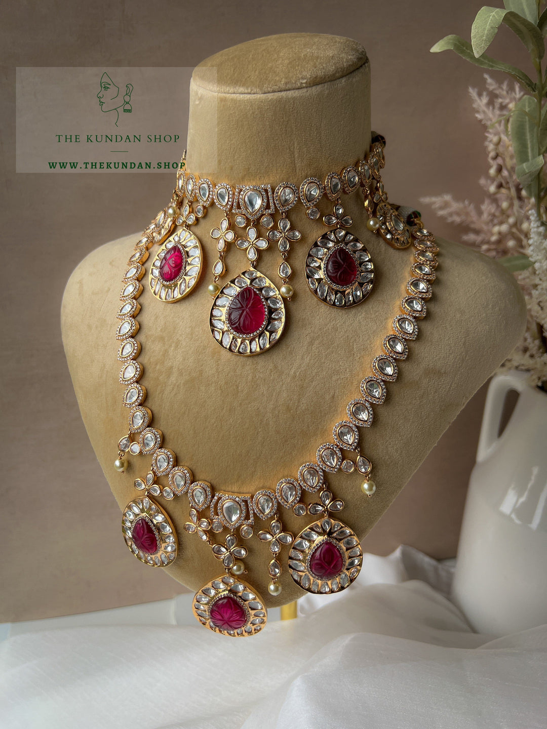 Signature in Red Necklace Sets THE KUNDAN SHOP 