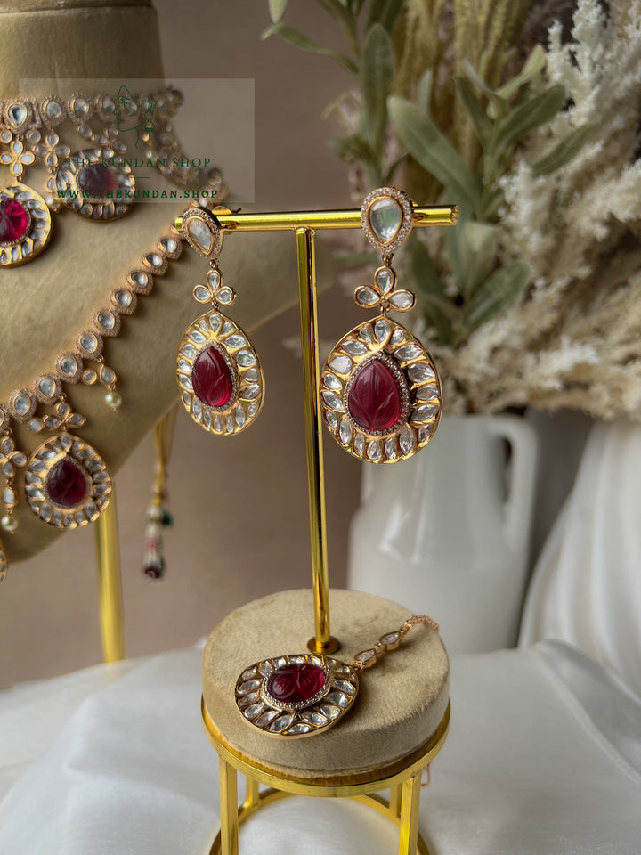 Signature in Red Necklace Sets THE KUNDAN SHOP 