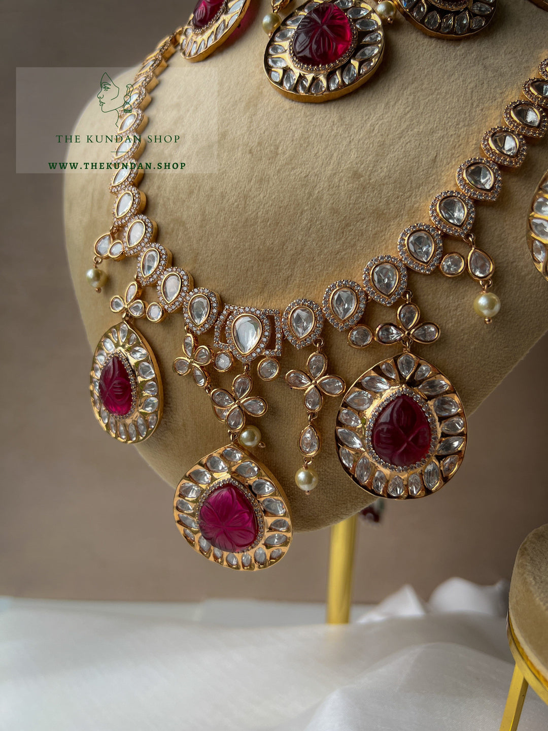 Signature in Red Necklace Sets THE KUNDAN SHOP 