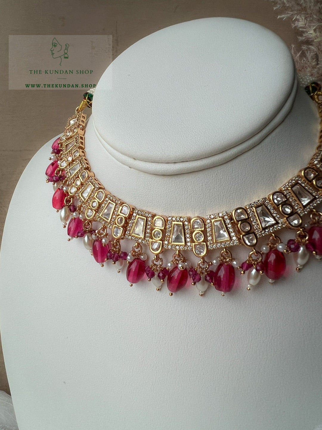 Sense in Red Necklace Sets THE KUNDAN SHOP 