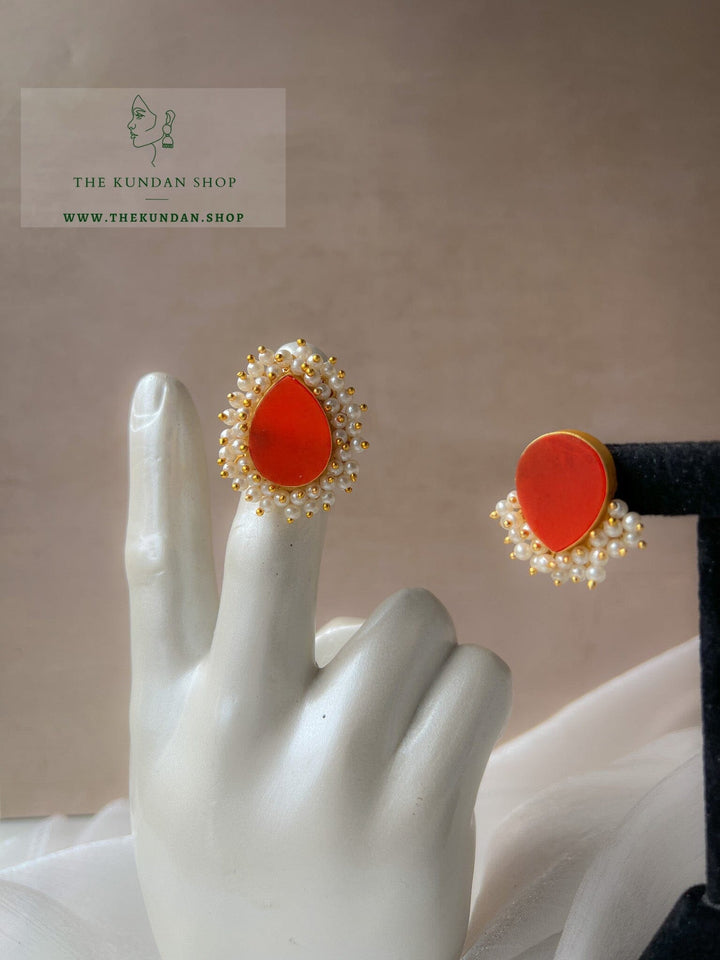 Catching Pearls // Earrings & Ring Earrings THE KUNDAN SHOP 