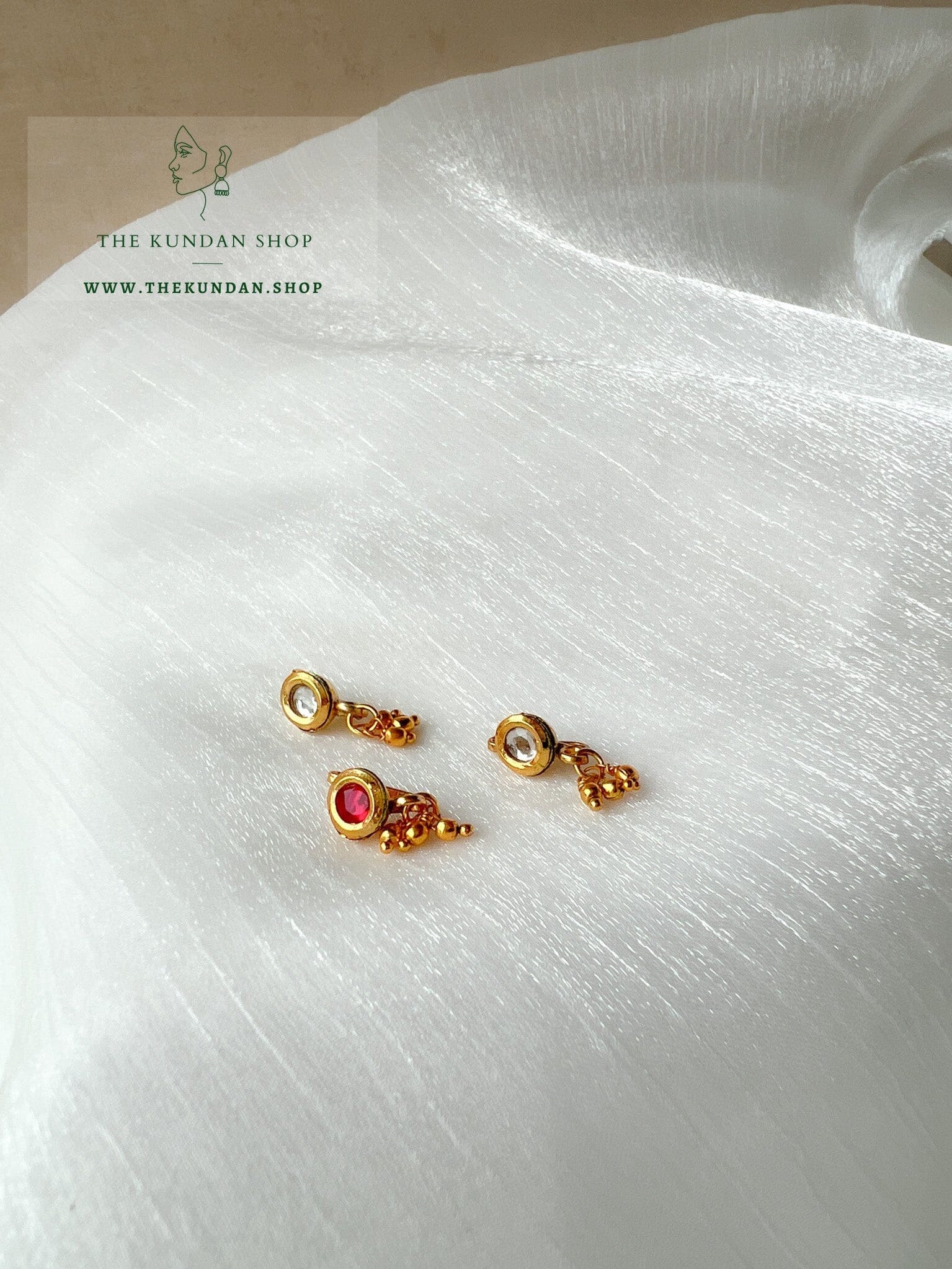 Kundan Stone Nose Pin Naath THE KUNDAN SHOP 