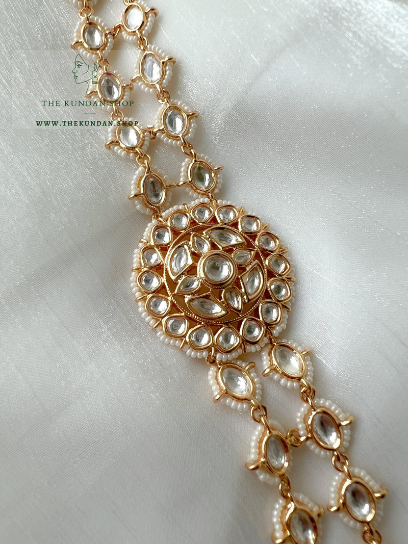 Center Pendant in Kundan - Headband Mathapathi THE KUNDAN SHOP 