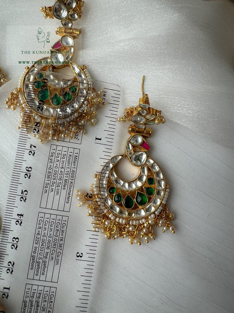Round Drop Kundan Pendant Necklace Sets THE KUNDAN SHOP 