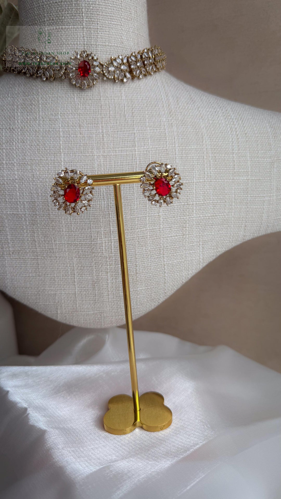 Aurora in Champagne // Ruby Necklace Sets THE KUNDAN SHOP 