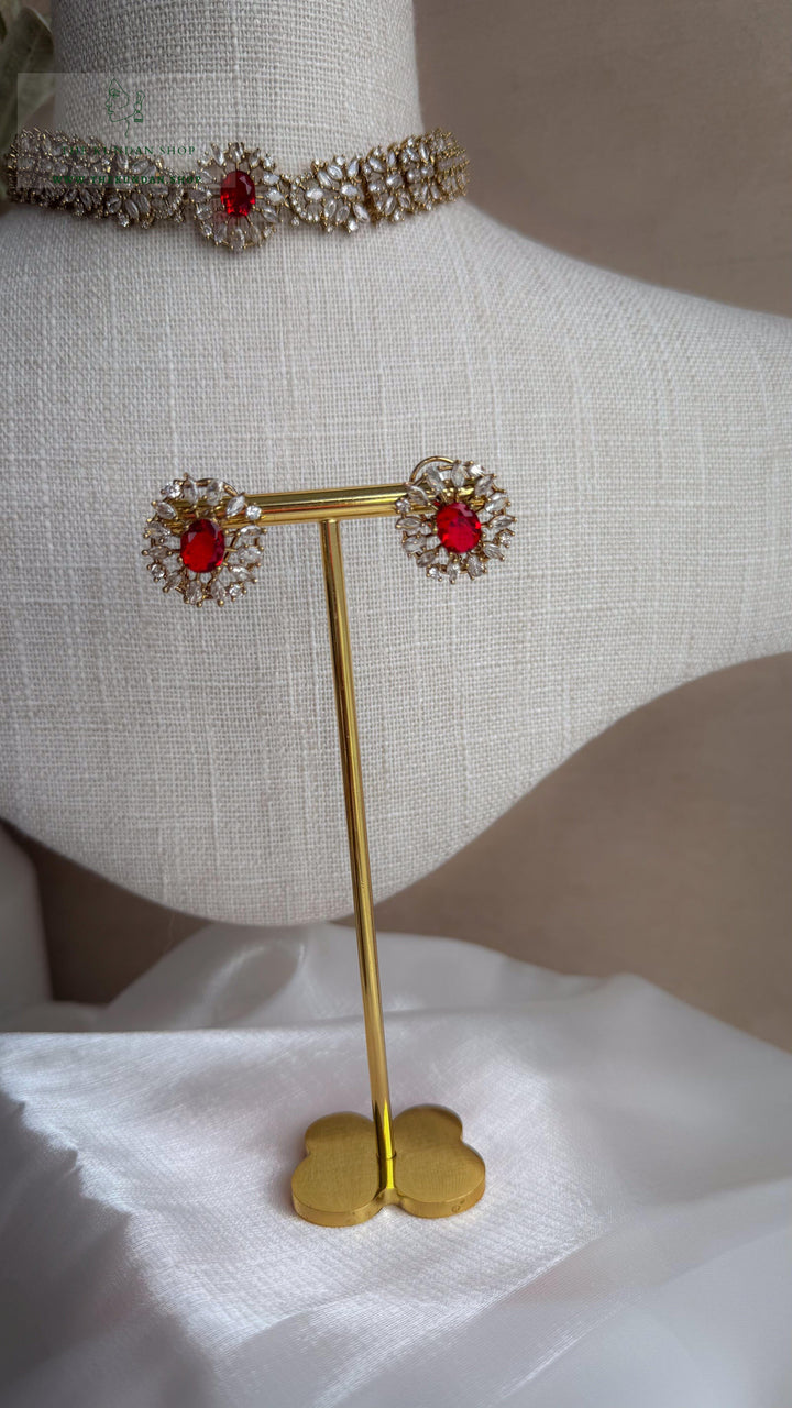 Aurora in Champagne // Ruby Necklace Sets THE KUNDAN SHOP 