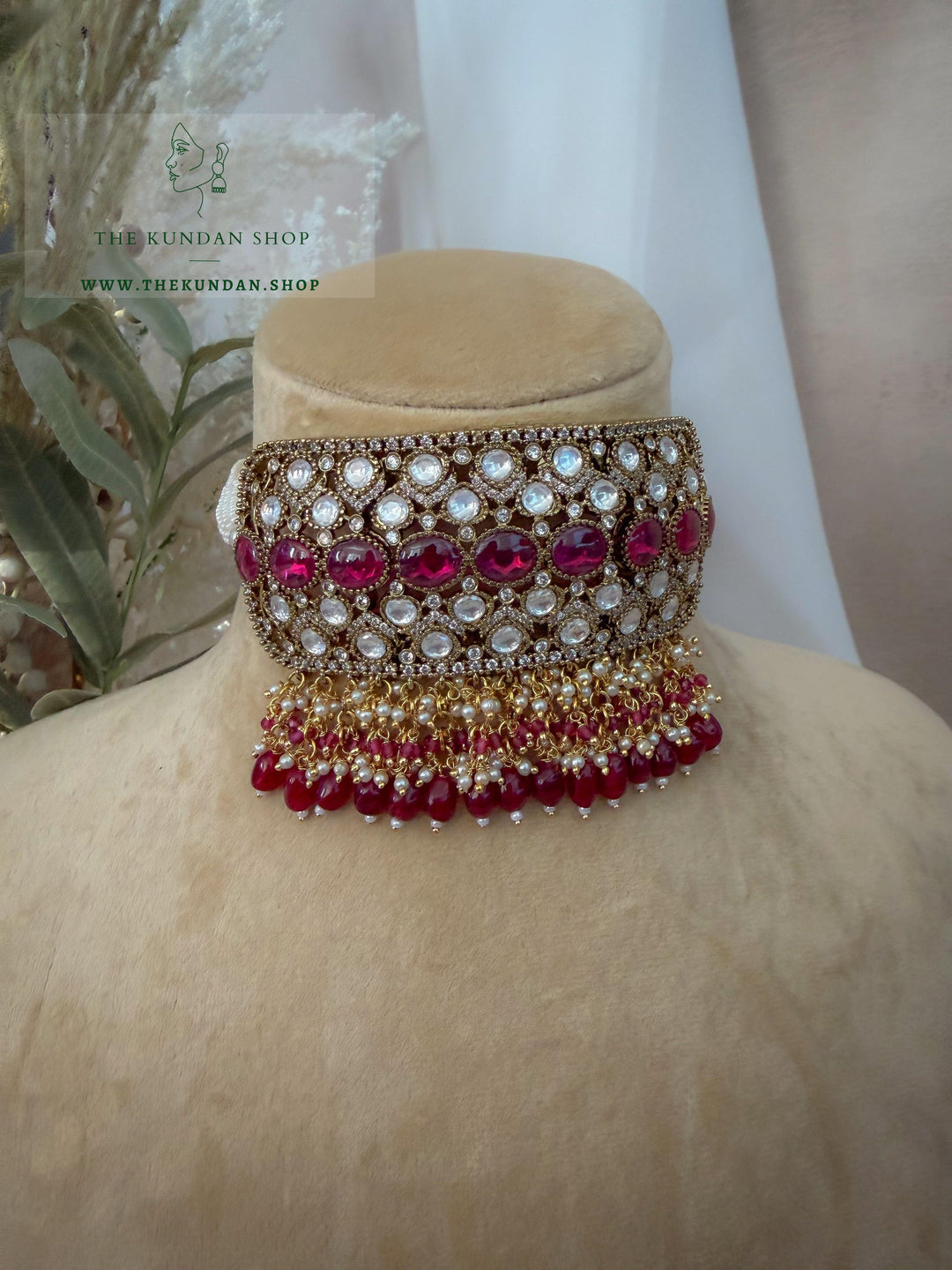 Carved At Dusk // Ruby Necklace Sets THE KUNDAN SHOP 