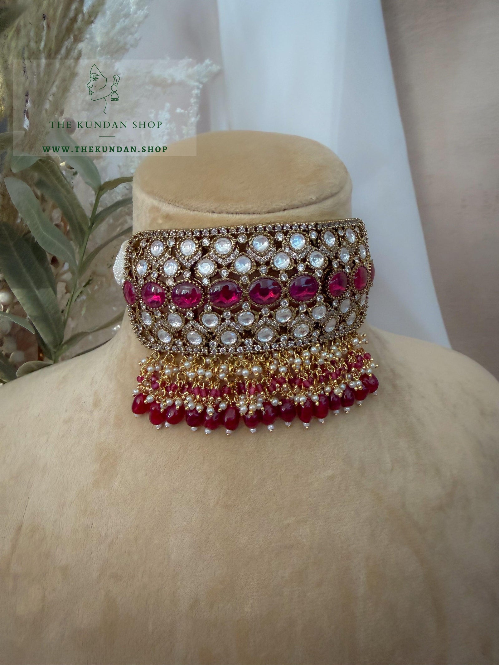 Carved At Dusk // Ruby Necklace Sets THE KUNDAN SHOP 