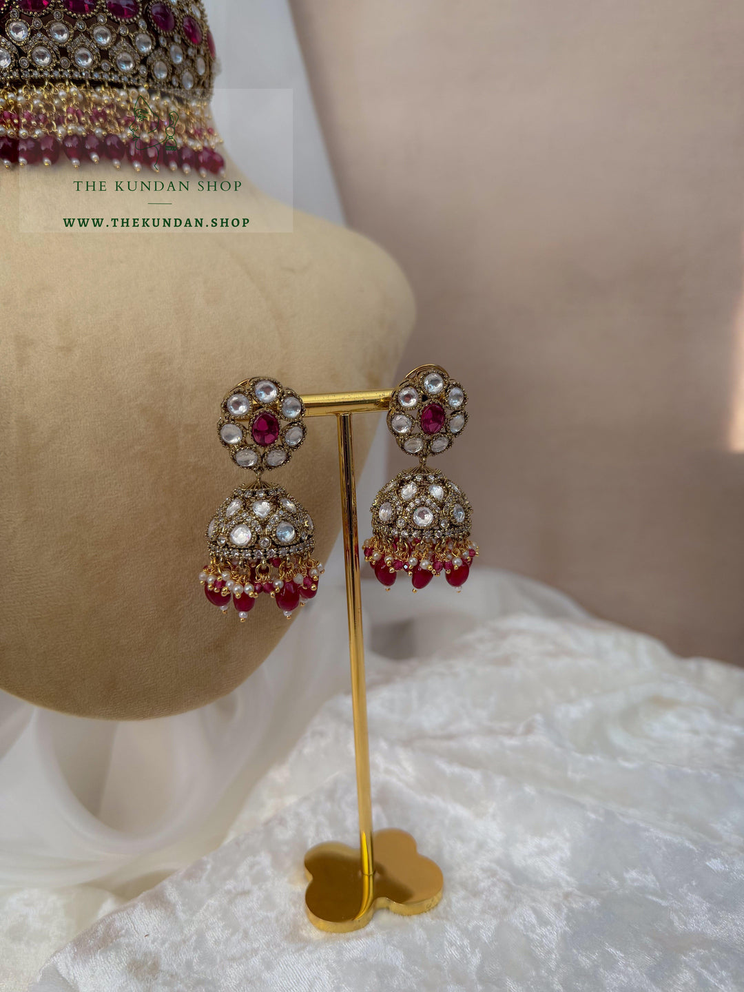 Carved At Dusk // Ruby Necklace Sets THE KUNDAN SHOP 