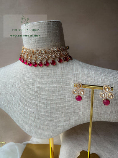Idol in Ruby Necklace Sets THE KUNDAN SHOP 