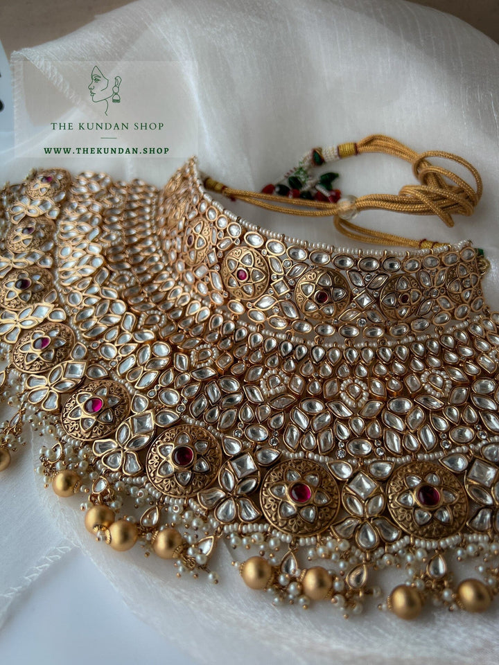 Rightful & Regal in Ruby Necklace Sets THE KUNDAN SHOP 